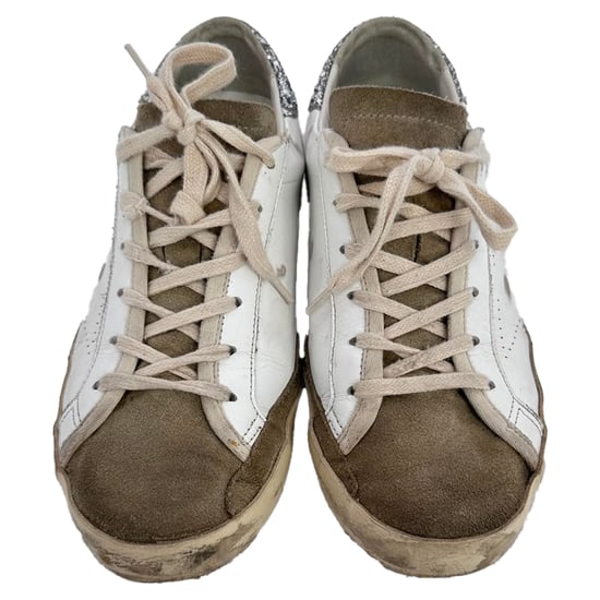 Golden Goose Super-Star Sneakers in Wit Leer en Suède - Image 6