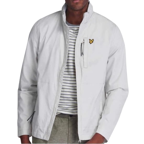 Lyle & Scott lichtgewicht gletsjergrijze jas met verborgen capuchon - Image 3