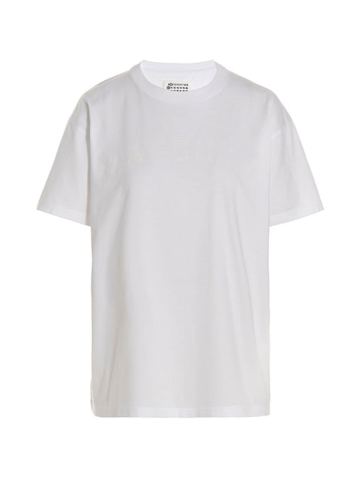 Maison Margiela Witte Katoenen T-shirt - Image 1