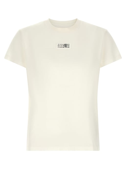 MM6 Maison Margiela Witte Katoenen T-shirt - Image 1