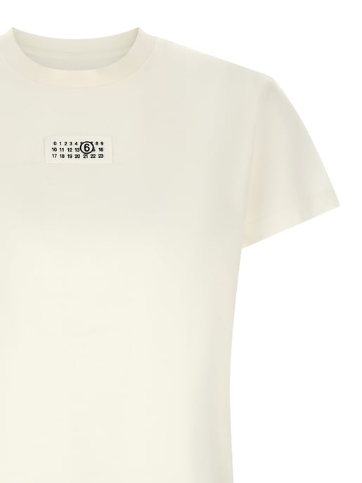 MM6 Maison Margiela Witte Katoenen T-shirt - Image 3