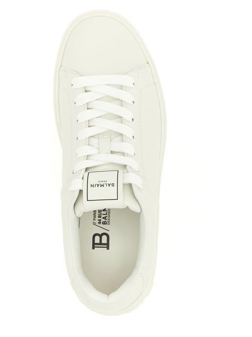 Balmain Witte Kalfsleren Sneakers - Image 4
