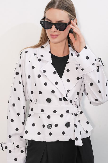 Korte Bouwde Trenchcoat - Image 3