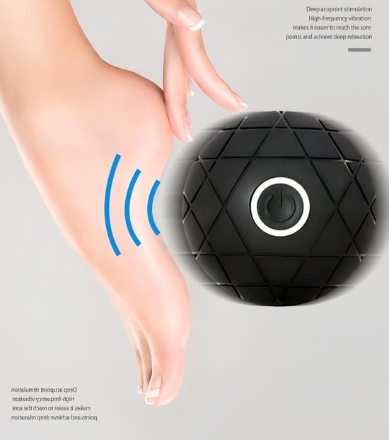 Oplaadbare 3D vibrerende massagebal – Bal voor spierherstel - Image 2