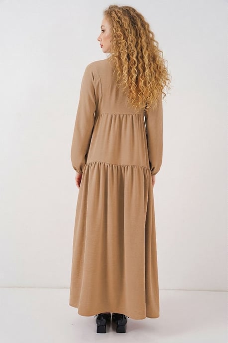 Geprinte V-hals Maxi-jurk - Image 3