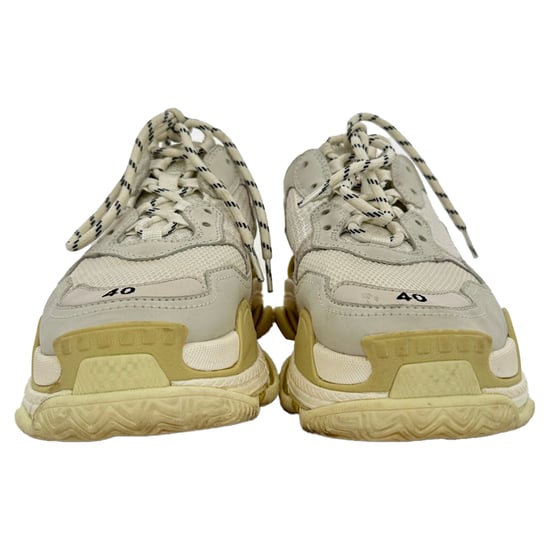 Balenciaga Triple S sneakers in crèmekleurig nylon - Image 2