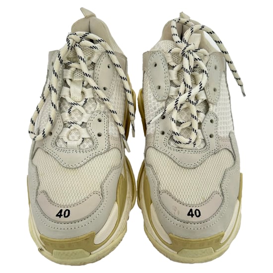 Balenciaga Triple S sneakers in crèmekleurig nylon - Image 3