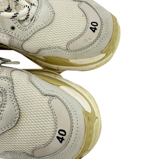 Balenciaga Triple S sneakers in crèmekleurig nylon - Image 6