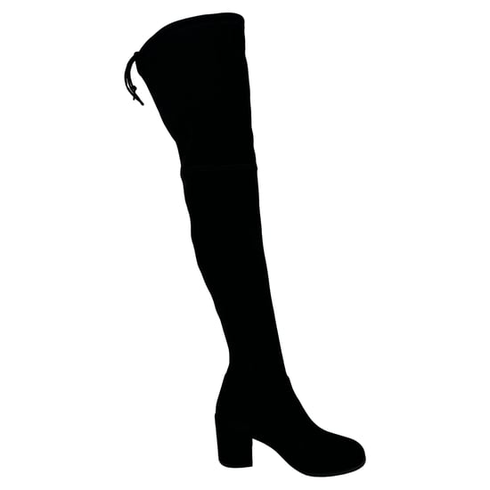 Stuart Weitzman Tieland overknee laarzen in zwart suède - Image 1