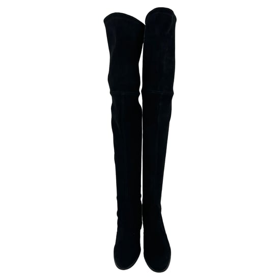 Stuart Weitzman Tieland overknee laarzen in zwart suède - Image 2