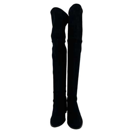 Stuart Weitzman Tieland overknee laarzen in zwart suède - Image 3