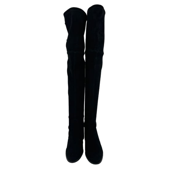 Stuart Weitzman Tieland overknee laarzen in zwart suède - Image 4
