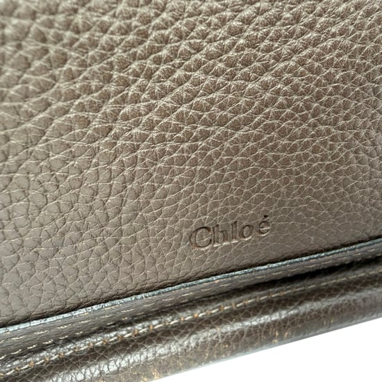 Chloé Paraty Medium tas in grijs leer - Image 3