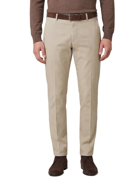 Meyer Bonn katoenen pantalon beige perfect fit - Image 1