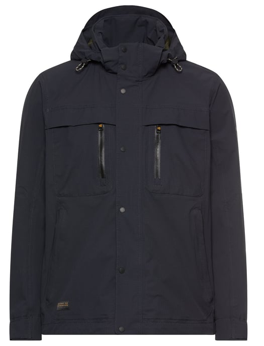 parka jas Camel active navy met capuchon - Image 1