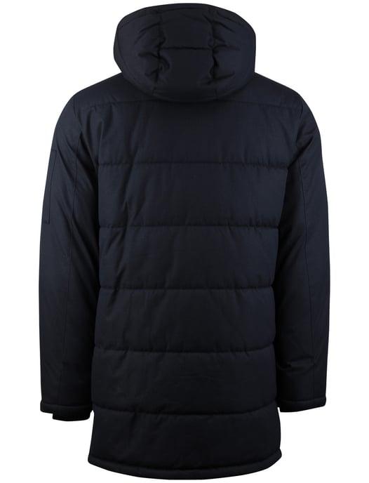 Winterjas Pierre Cardin donkerblauw normale fit met capuchon - Image 2