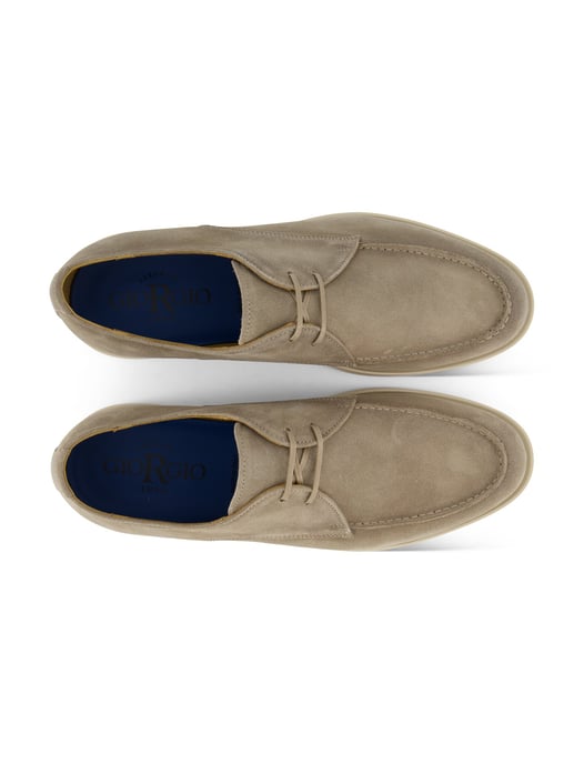 Veterschoenen Giorgio suede leer beige - Image 4