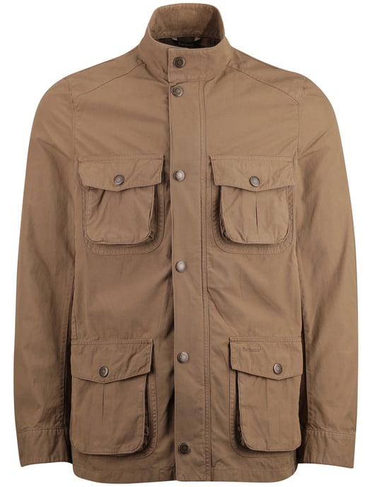 zomerjas Barbour camel rits knopen normale fit - Image 3