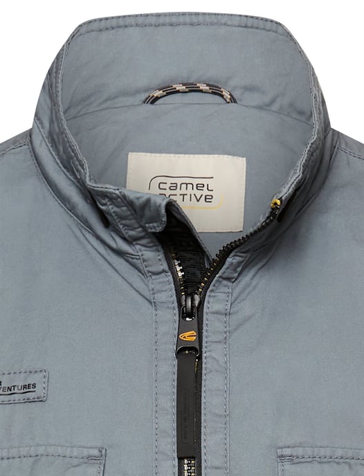 Blauwe parka jas met borstzakken Camel active - Image 3