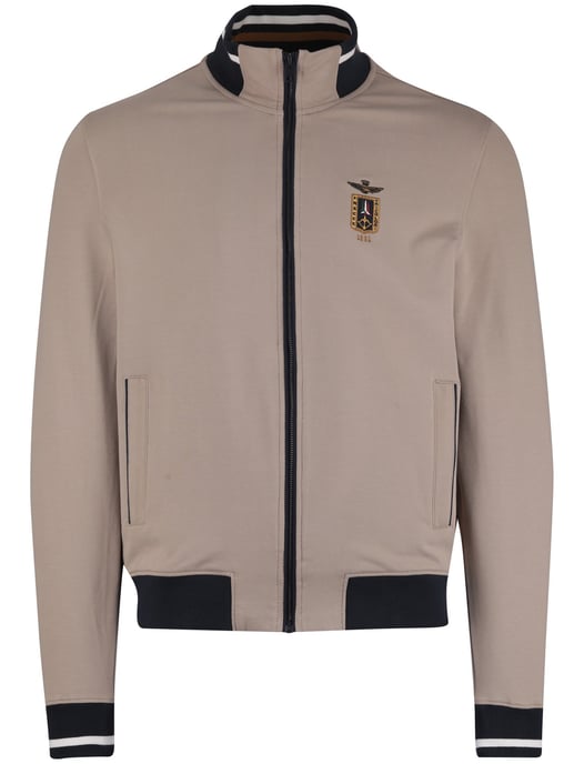 Sweatvest Aeronautica Militare beige normale fit - Image 3