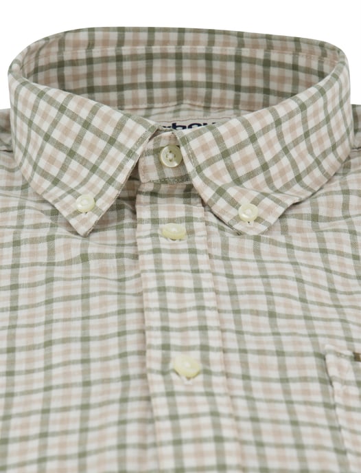 Overhemd Barbour Tailored Fit groen geruit borstzak - Image 3