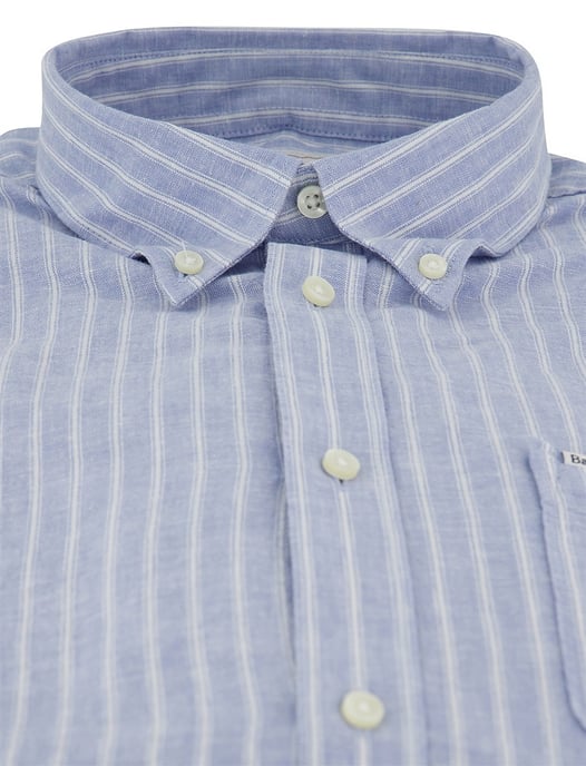 Overhemd Barbour Tailored Fit lichtblauw streepjes print - Image 3