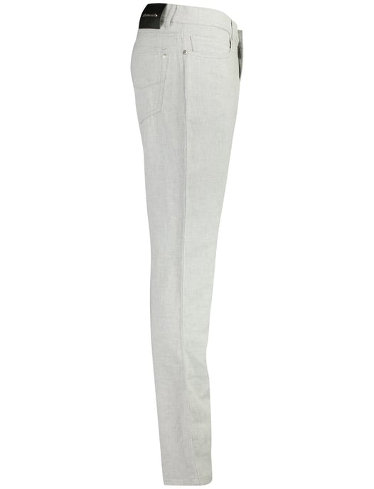 Broeken Pierre Cardin grijs gemêleerd linnen - Image 3