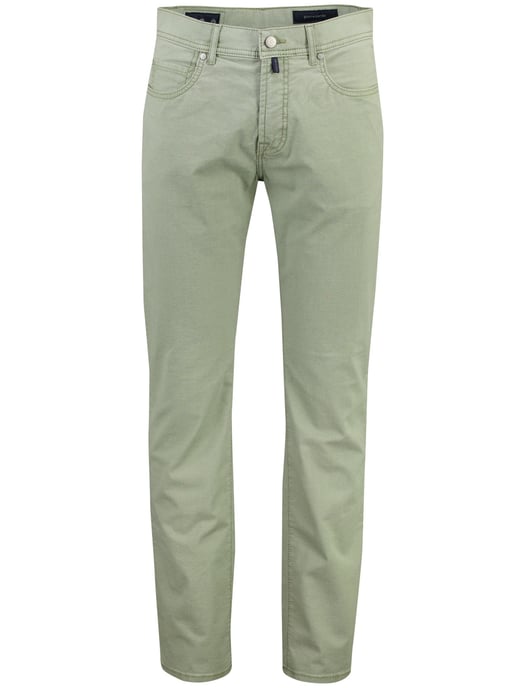pantalon Pierre Cardin groen normale fit 5-pocket model - Image 1