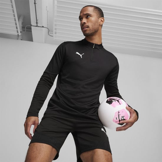 Puma Heren Team Final trainingsfleece met kwartritssluiting (Zwart) - Image 3
