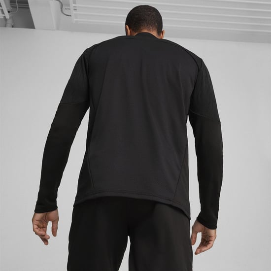 Puma Heren Team Final trainingsfleece met kwartritssluiting (Zwart) - Image 4