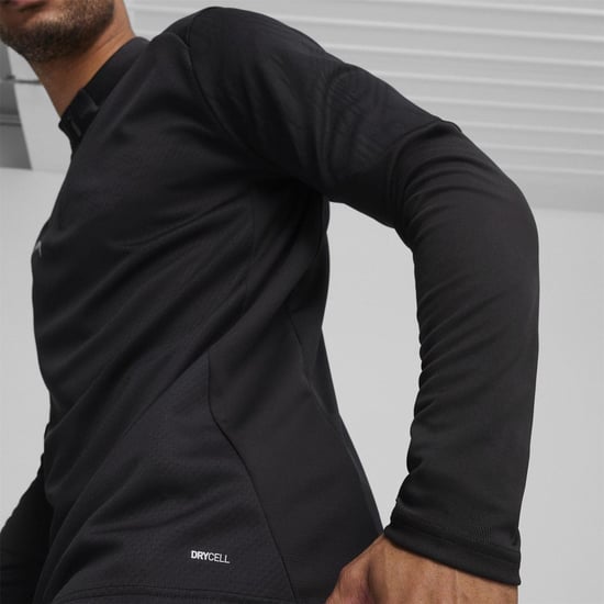Puma Heren Team Final trainingsfleece met kwartritssluiting (Zwart) - Image 5