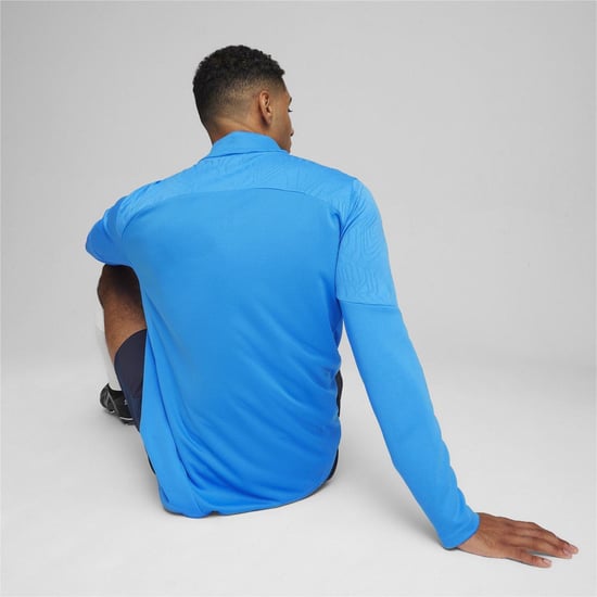 Puma Heren Team Final trainingsfleece met kwartritssluiting (Blauw) - Image 6