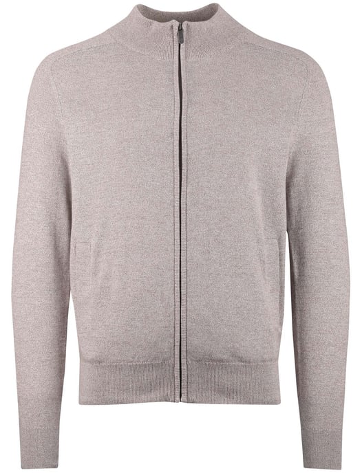 vest State of Art beige gemeleerd 100% katoen normale fit - Image 3