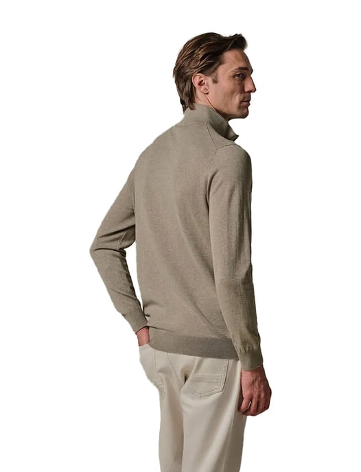 Beige vest Profuomo gemeleerd met rits - Image 2