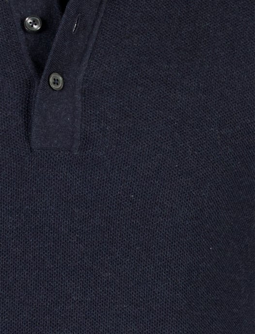 Poloshirt Casa Moda donkerblauw normale fit 3 knoops - Image 3