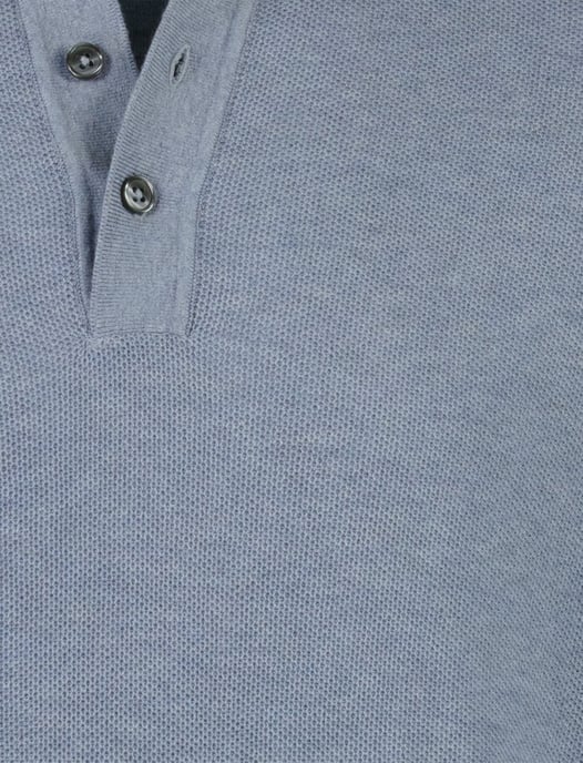 Poloshirt Casa Moda blauw 3 knoopjes normale fit - Image 3