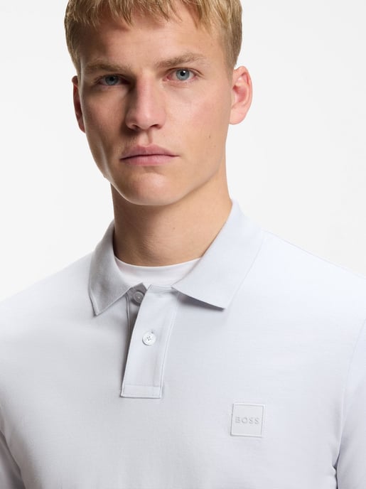 poloshirt Boss Orange grijs 2-knoops katoen - Image 2