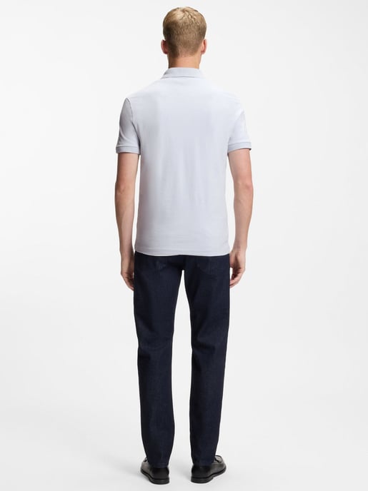 poloshirt Boss Orange grijs 2-knoops katoen - Image 4