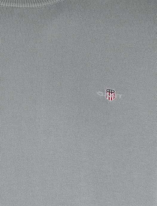 Trui turquoise Gant normale fit ronde hals - Image 3
