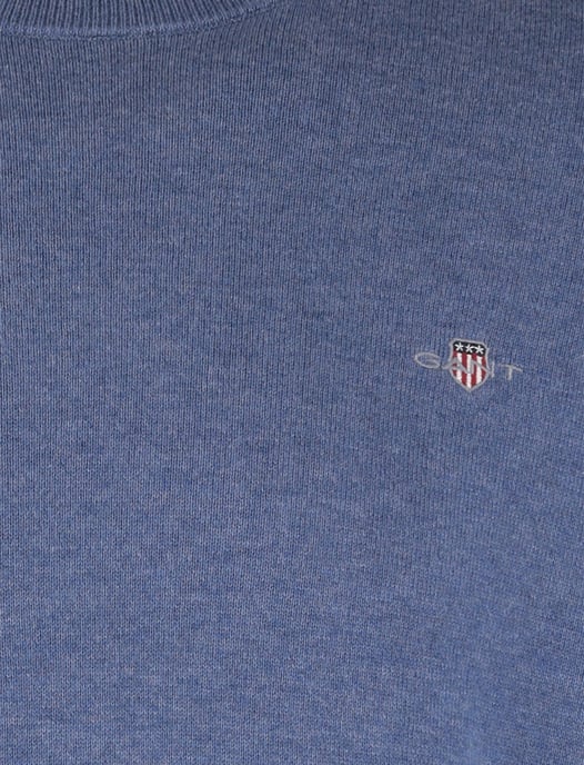 Trui Gant blauw ronde hals normale fit - Image 3