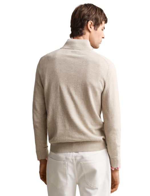 Gant trui beige half zipje lange mouw - Image 2