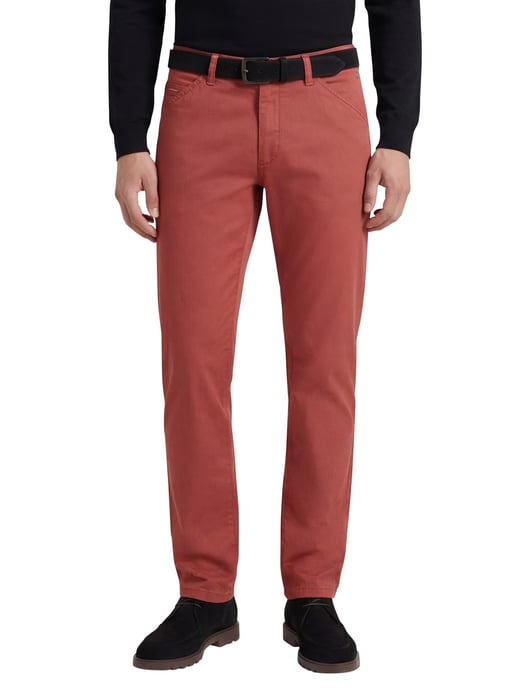 Meyer Chicago 5-pocket Pantalon katoen rood perfect fit zonder omslag - Image 1
