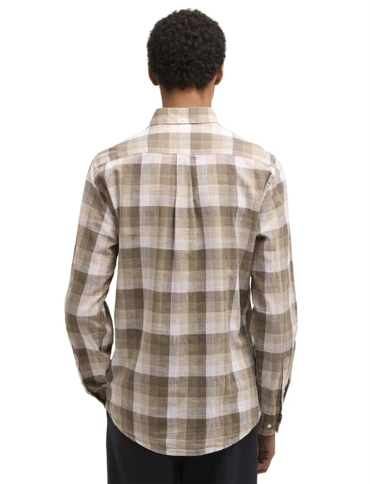 Overhemd Barbour Tailored Fit bruin ruiten print - Image 2