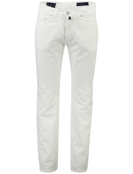 Pierre Cardin Lyon Tapered broek wit katoen normale fit - Image 1