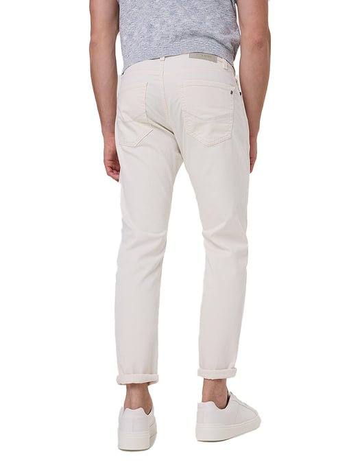 Pierre Cardin pantalon 5-p Lyon Tapered fit creme effen - Image 2