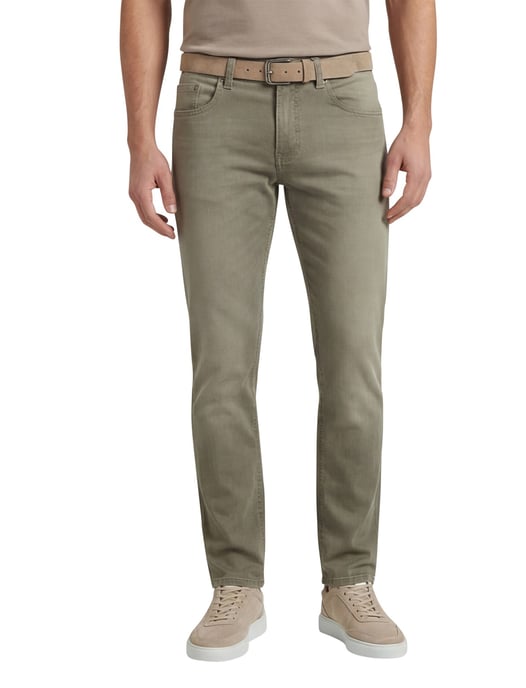 Pierre Cardin Lyon tapered fit broek bruin - Image 1