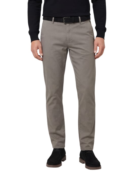 Meyer Pantalon katoen bruin oslo perfect fit - Image 1