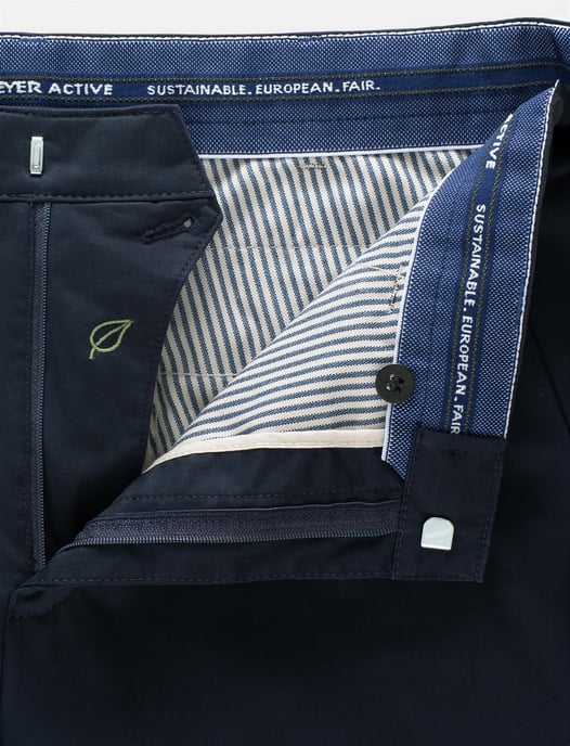 katoenen broek Meyer Bonn donkerblauw - Image 4