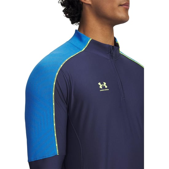 Under Armour Challenger Pro-tussenlaag met kwartrits voor heren (Blauw) - Image 3