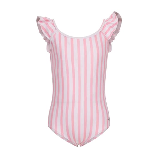 Trespass Meisjes Silia Stripe Eéngelig Badpak (Baby Roze) - Image 1